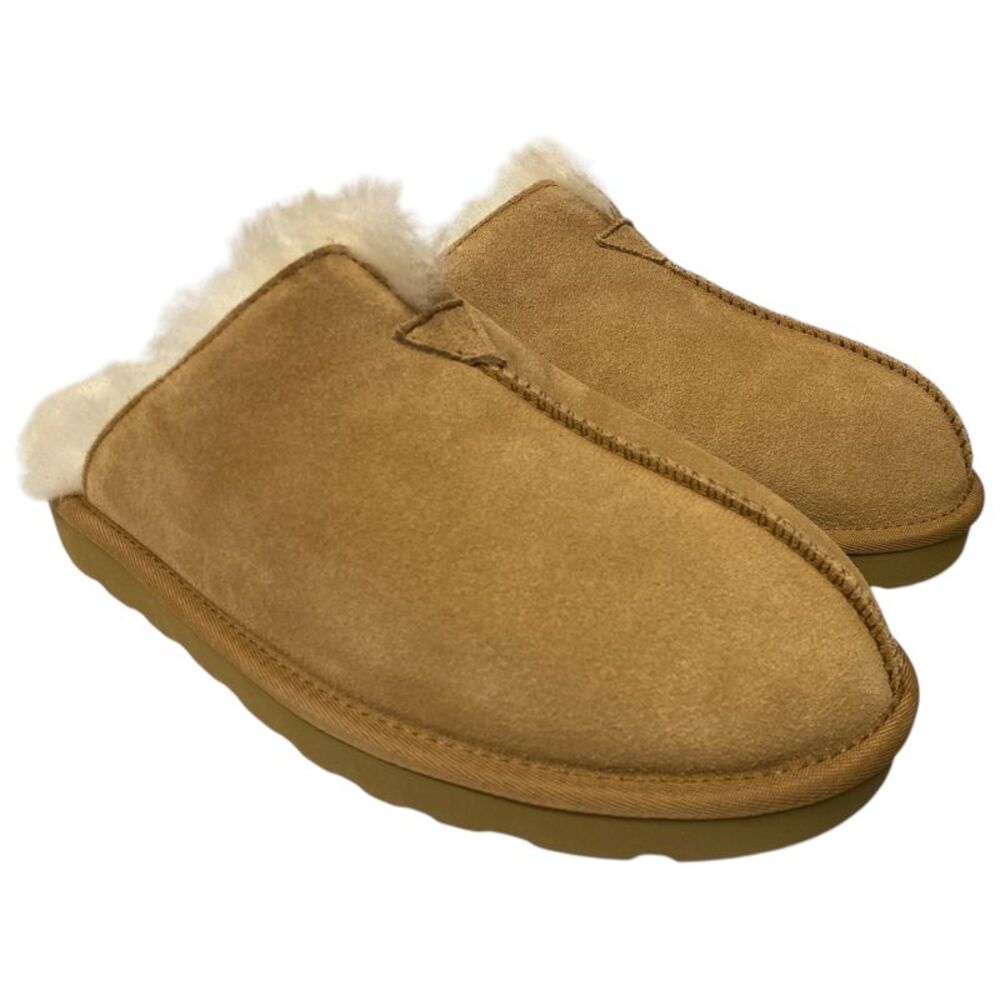 Member's Mark Men's Indoor/Outdoor Sheepskin & Wool Lined Slipper - Chestnut